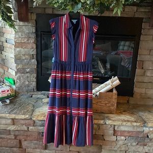 Draper James Striped Midi Shirtdress